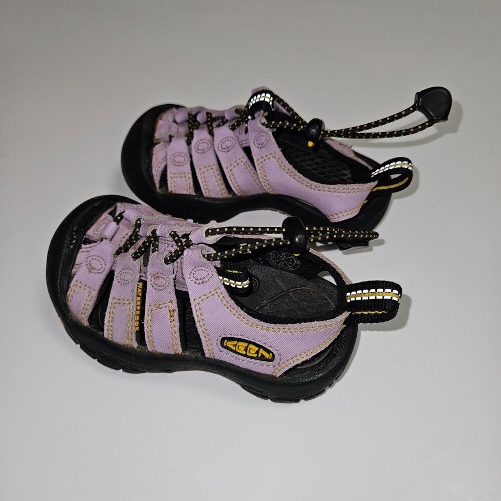 Keen Purple and Black Sandals with Toe Protection